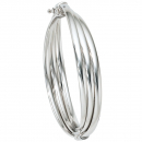 Armreif Armband oval 925 Sterling Silber Silberarmreif Klappverschluss