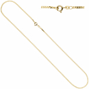 Panzerkette 585 Gelbgold 2,1 mm 60 cm Gold Kette Halskette Goldkette Federring