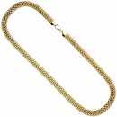 Collier Statement Halskette 925 Sterling Silber gold vergoldet 45 cm Kette