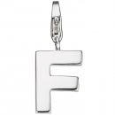 Einhänger Charm Buchstabe F 925 Sterling Silber Anhänger für Bettelarmband