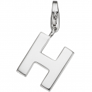 Einhänger Charm Buchstabe H 925 Sterling Silber Anhänger für Bettelarmband