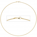 Halsreif 925 Sterling Silber gold vergoldet 1,5 mm 45 cm Kette Halskette