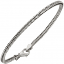 Fuchsschwanzarmband 925 Sterling Silber 19 cm Armband Silberarmband