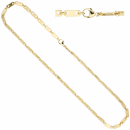 Halskette Kette 585 Gold Gelbgold 50 cm Goldkette Karabiner