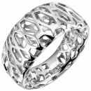 Damen Ring 925 Sterling Silber Silberring - 52mm