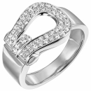 Damen Ring 925 Sterling Silber 55 Zirkonia Silberring - 54mm