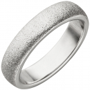 Damen Ring 925 Sterling Silber mit Struktur Silberring - 50mm