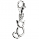 Einhänger Charm Katze 925 Sterling Silber