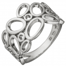 Damen Ring breit 925 Sterling Silber Silberring - 50mm