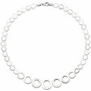 Collier Halskette im Verlauf 925 Sterling Silber 45 cm Kette