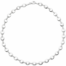 Collier Halskette 925 Sterling Silber 196 Zirkonia 45 cm Kette Silberkette