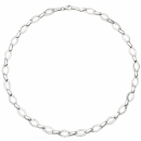 Collier Halskette 925 Silber 144 Zirkonia 45 cm Kette Silberkette