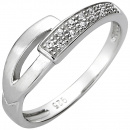 Damen Ring 925 Sterling Silber 13 Zirkonia Silberring - 50mm