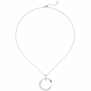 Collier Kette mit Anhänger 925 Sterling Silber eismatt 10 Zirkonia 45 cm