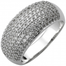 Damen Ring 925 Sterling Silber 158 Zirkonia Silberring - 50mm