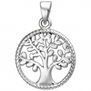 Anhänger Baum 925 Sterling Silber Silberanhänger