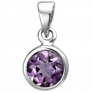 Anhänger 925 Sterling Silber 1 Amethyst lila violett