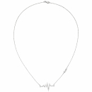 Collier 925 Sterling Silber 16 Zirkonia 45 cm